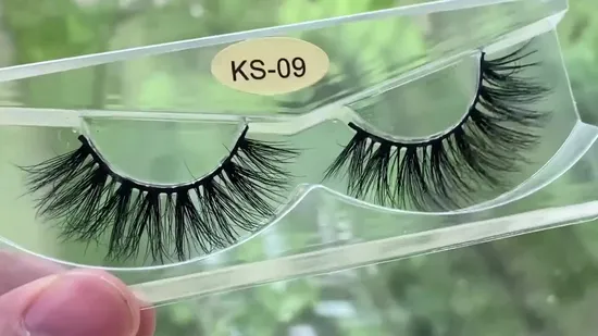 Wholesale Private Label Strip Real Fluffy Mink Eyelash Vendors 25mm Mink Eyelash